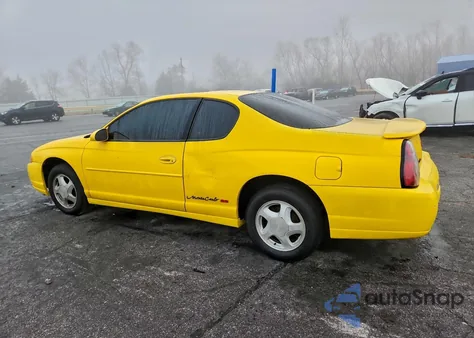 2003 Chevrolet Monte Carlo Ss z USA, uszkodzony, nr VIN 2G1WX12K039221661